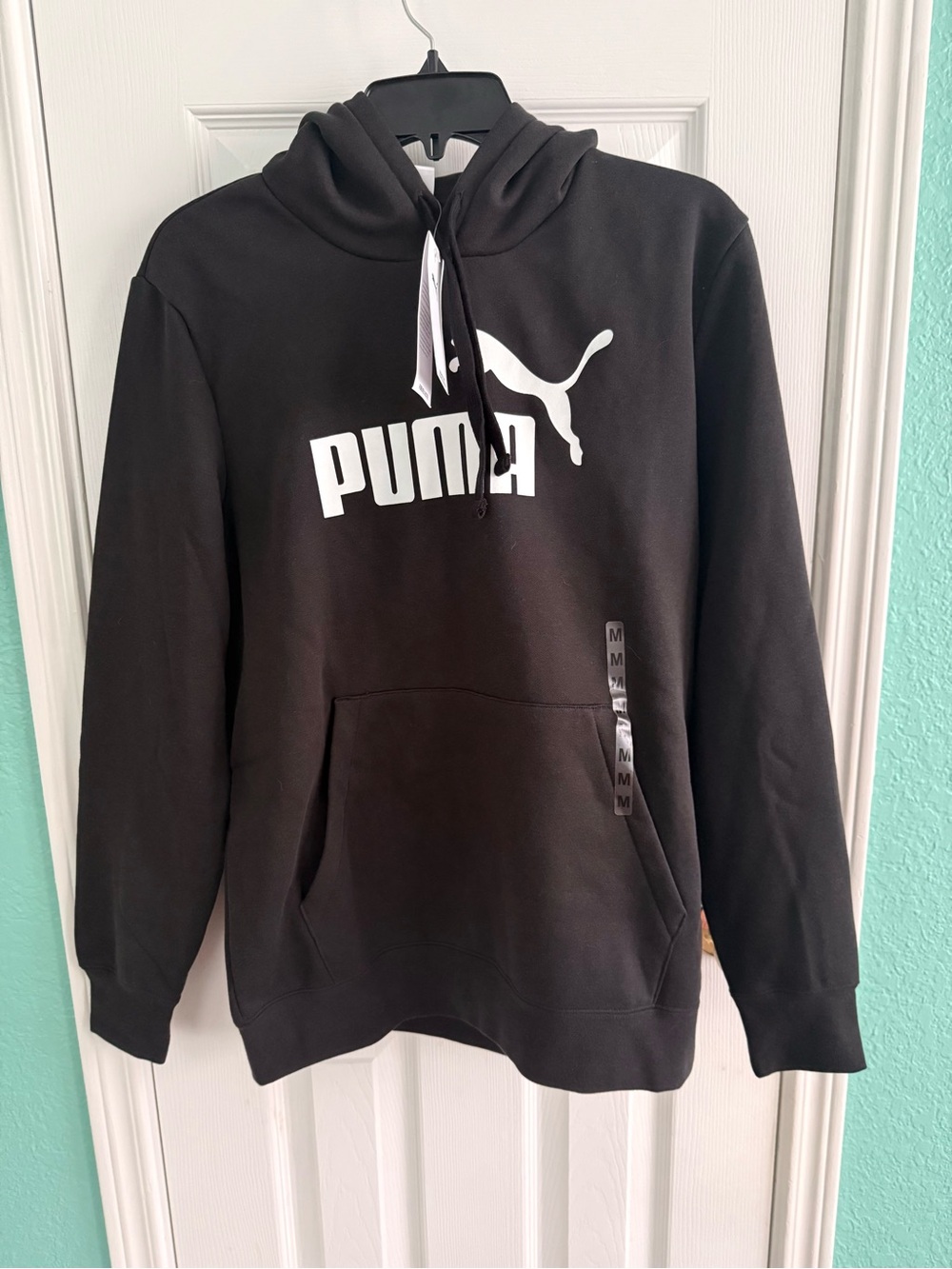 Puma Black Crewneck Pullover with White Logo